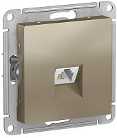 Розетка телефонная без рамки Systeme Electric AtlasDesign 1-м. RJ11 шампань картинка